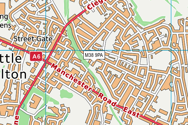 M38 9PA map - OS VectorMap District (Ordnance Survey) M38 9PA map - OS VectorMap District (Ordnance Survey)