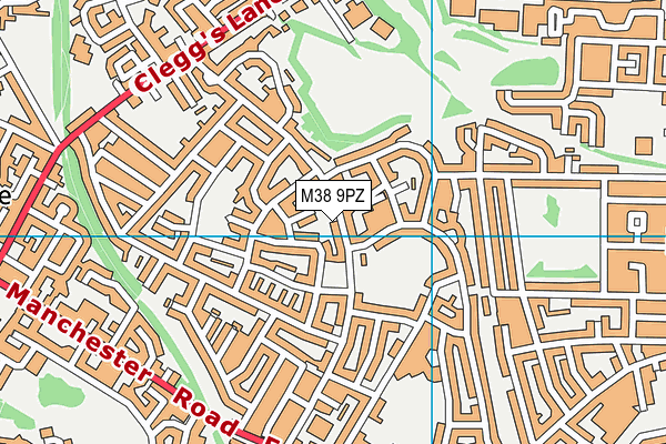 M38 9PZ map - OS VectorMap District (Ordnance Survey) M38 9PZ map - OS VectorMap District (Ordnance Survey)