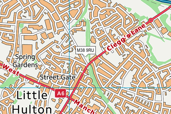 M38 9RU map - OS VectorMap District (Ordnance Survey) M38 9RU map - OS VectorMap District (Ordnance Survey)