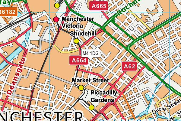 M4 1DG map - OS VectorMap District (Ordnance Survey) M4 1DG map - OS VectorMap District (Ordnance Survey)