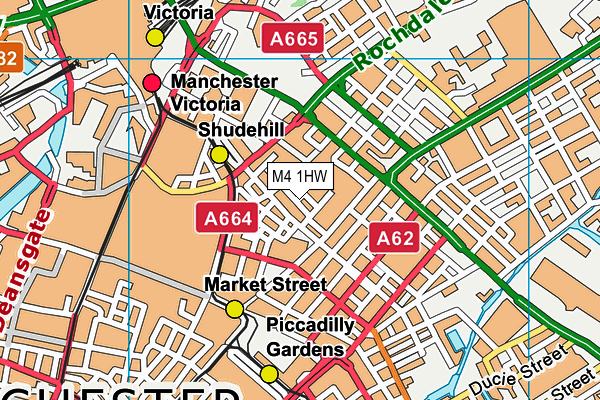 M4 1HW map - OS VectorMap District (Ordnance Survey) M4 1HW map - OS VectorMap District (Ordnance Survey)