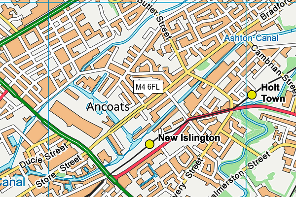 M4 6FL map - OS VectorMap District (Ordnance Survey) M4 6FL map - OS VectorMap District (Ordnance Survey)