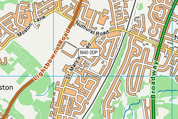 M40 0DP map - OS VectorMap District (Ordnance Survey) M40 0DP map - OS VectorMap District (Ordnance Survey)