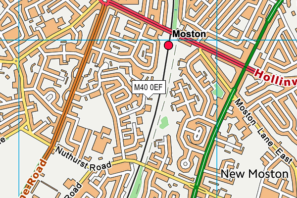 M40 0EF map - OS VectorMap District (Ordnance Survey) M40 0EF map - OS VectorMap District (Ordnance Survey)
