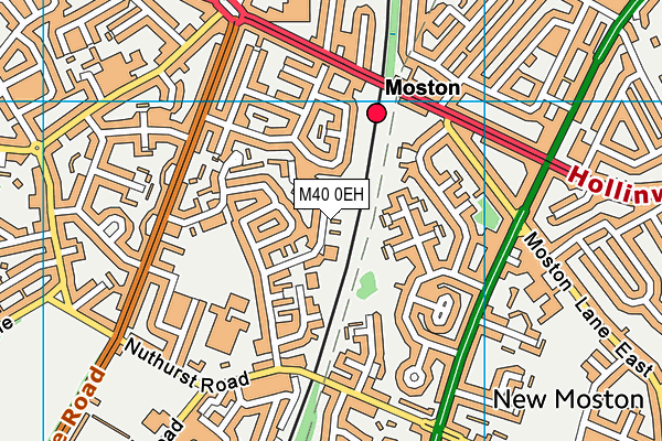 M40 0EH map - OS VectorMap District (Ordnance Survey)
