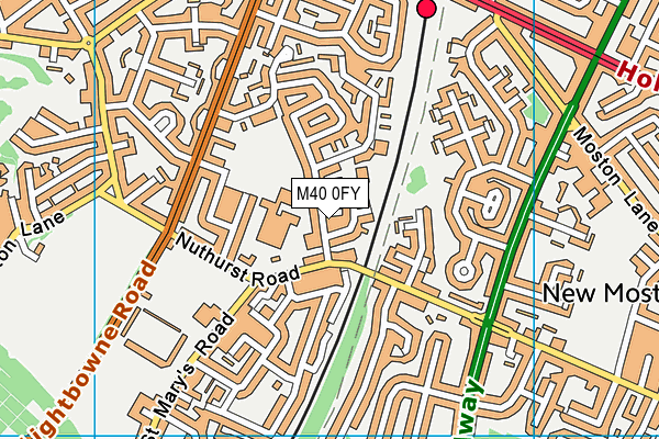 M40 0FY map - OS VectorMap District (Ordnance Survey) M40 0FY map - OS VectorMap District (Ordnance Survey)