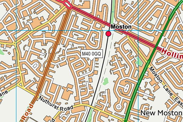 M40 0GQ map - OS VectorMap District (Ordnance Survey) M40 0GQ map - OS VectorMap District (Ordnance Survey)