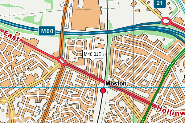 M40 0JE map - OS VectorMap District (Ordnance Survey) M40 0JE map - OS VectorMap District (Ordnance Survey)