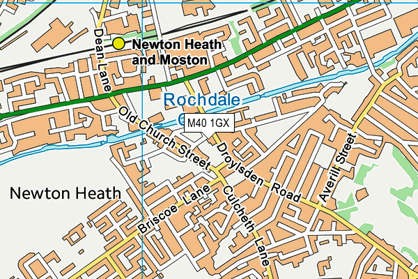 M40 1GX map - OS VectorMap District (Ordnance Survey) M40 1GX map - OS VectorMap District (Ordnance Survey)