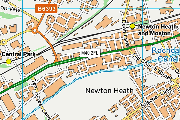 M40 2FL map - OS VectorMap District (Ordnance Survey) M40 2FL map - OS VectorMap District (Ordnance Survey)