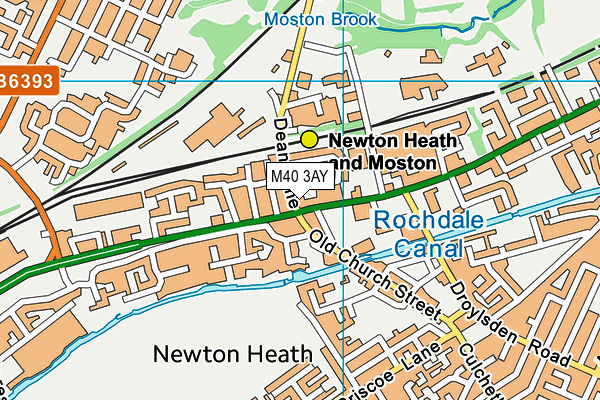 M40 3AY map - OS VectorMap District (Ordnance Survey) M40 3AY map - OS VectorMap District (Ordnance Survey)