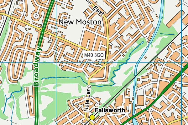 M40 3GQ map - OS VectorMap District (Ordnance Survey) M40 3GQ map - OS VectorMap District (Ordnance Survey)