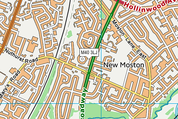 M40 3LJ map - OS VectorMap District (Ordnance Survey) M40 3LJ map - OS VectorMap District (Ordnance Survey)