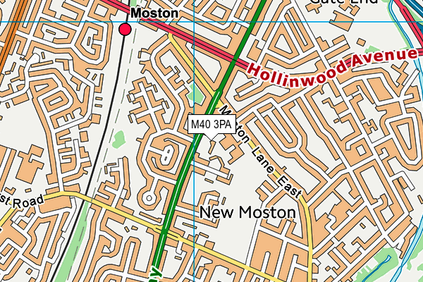 M40 3PA map - OS VectorMap District (Ordnance Survey) M40 3PA map - OS VectorMap District (Ordnance Survey)