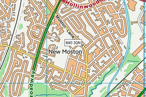 M40 3QN map - OS VectorMap District (Ordnance Survey) M40 3QN map - OS VectorMap District (Ordnance Survey)