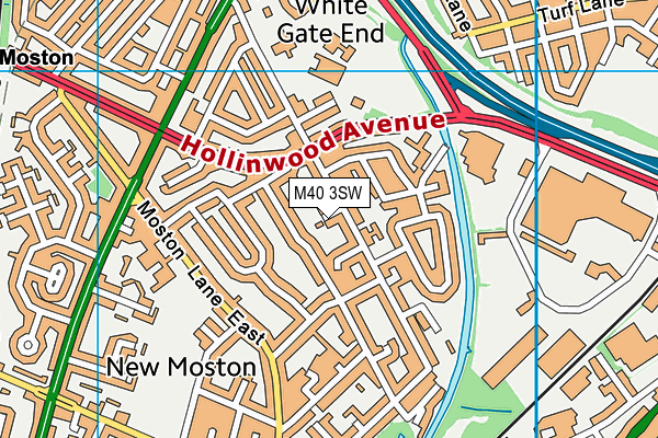 M40 3SW map - OS VectorMap District (Ordnance Survey) M40 3SW map - OS VectorMap District (Ordnance Survey)