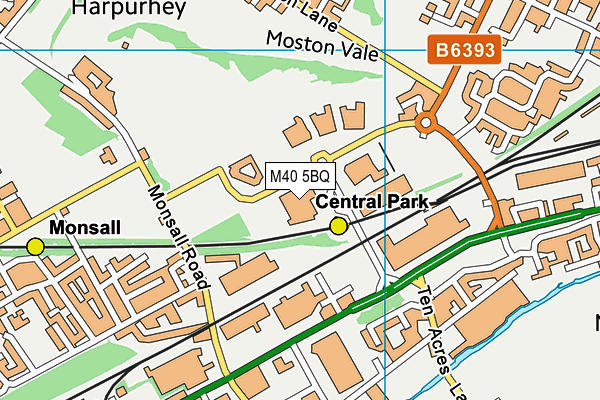 M40 5BQ map - OS VectorMap District (Ordnance Survey) M40 5BQ map - OS VectorMap District (Ordnance Survey)