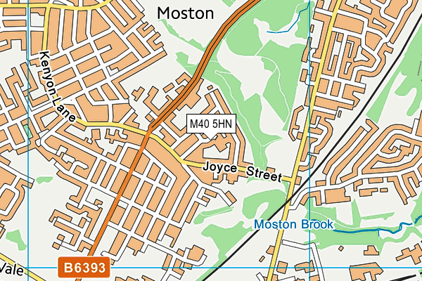 M40 5HN map - OS VectorMap District (Ordnance Survey) M40 5HN map - OS VectorMap District (Ordnance Survey)