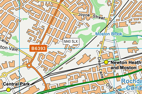 M40 5LX map - OS VectorMap District (Ordnance Survey) M40 5LX map - OS VectorMap District (Ordnance Survey)