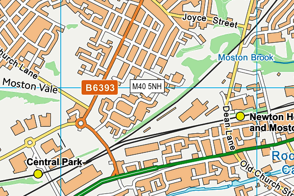 M40 5NH map - OS VectorMap District (Ordnance Survey) M40 5NH map - OS VectorMap District (Ordnance Survey)