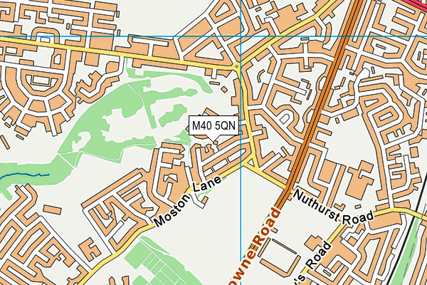 M40 5QN map - OS VectorMap District (Ordnance Survey) M40 5QN map - OS VectorMap District (Ordnance Survey)