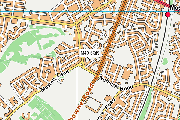 M40 5QR map - OS VectorMap District (Ordnance Survey) M40 5QR map - OS VectorMap District (Ordnance Survey)