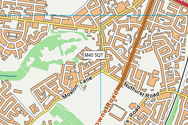 M40 5QT map - OS VectorMap District (Ordnance Survey) M40 5QT map - OS VectorMap District (Ordnance Survey)