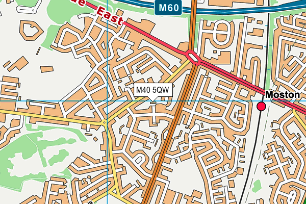 M40 5QW map - OS VectorMap District (Ordnance Survey) M40 5QW map - OS VectorMap District (Ordnance Survey)