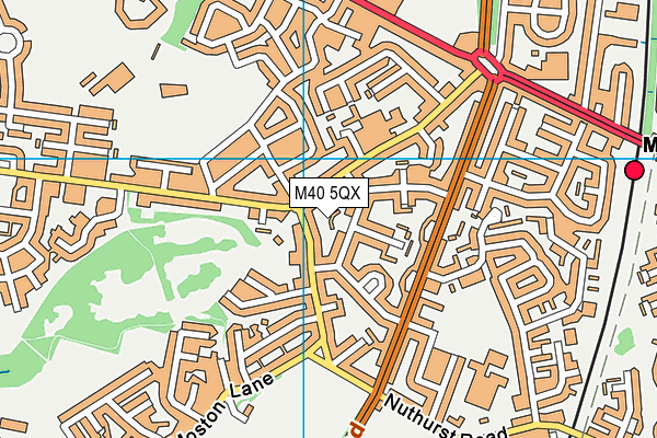M40 5QX map - OS VectorMap District (Ordnance Survey) M40 5QX map - OS VectorMap District (Ordnance Survey)