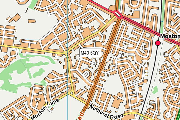 M40 5QY map - OS VectorMap District (Ordnance Survey) M40 5QY map - OS VectorMap District (Ordnance Survey)