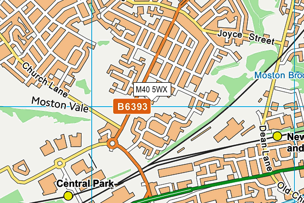 M40 5WX map - OS VectorMap District (Ordnance Survey) M40 5WX map - OS VectorMap District (Ordnance Survey)