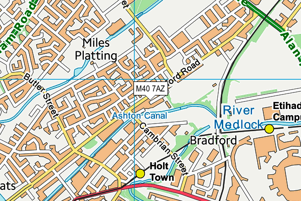 M40 7AZ map - OS VectorMap District (Ordnance Survey) M40 7AZ map - OS VectorMap District (Ordnance Survey)