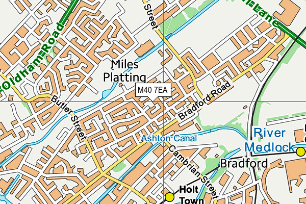 M40 7EA map - OS VectorMap District (Ordnance Survey) M40 7EA map - OS VectorMap District (Ordnance Survey)
