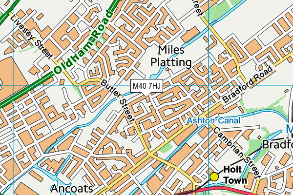 M40 7HJ map - OS VectorMap District (Ordnance Survey) M40 7HJ map - OS VectorMap District (Ordnance Survey)