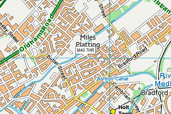 M40 7HR map - OS VectorMap District (Ordnance Survey) M40 7HR map - OS VectorMap District (Ordnance Survey)
