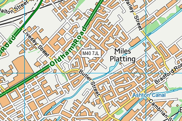 M40 7JL map - OS VectorMap District (Ordnance Survey) M40 7JL map - OS VectorMap District (Ordnance Survey)