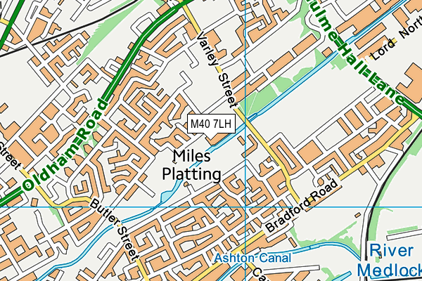 M40 7LH map - OS VectorMap District (Ordnance Survey) M40 7LH map - OS VectorMap District (Ordnance Survey)