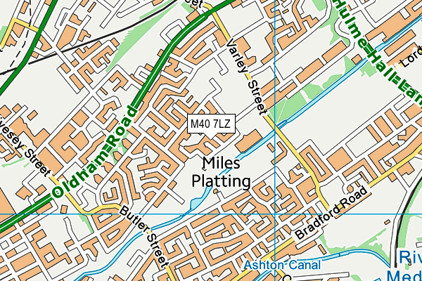 M40 7LZ map - OS VectorMap District (Ordnance Survey) M40 7LZ map - OS VectorMap District (Ordnance Survey)
