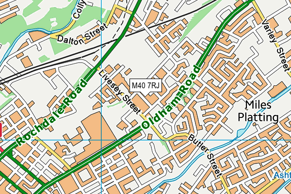 M40 7RJ map - OS VectorMap District (Ordnance Survey) M40 7RJ map - OS VectorMap District (Ordnance Survey)