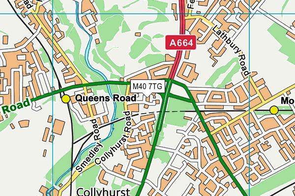 M40 7TG map - OS VectorMap District (Ordnance Survey) M40 7TG map - OS VectorMap District (Ordnance Survey)