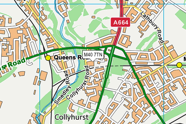M40 7TN map - OS VectorMap District (Ordnance Survey) M40 7TN map - OS VectorMap District (Ordnance Survey)