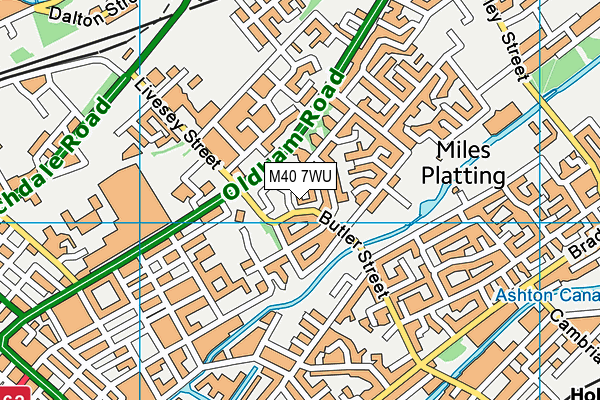 M40 7WU map - OS VectorMap District (Ordnance Survey)