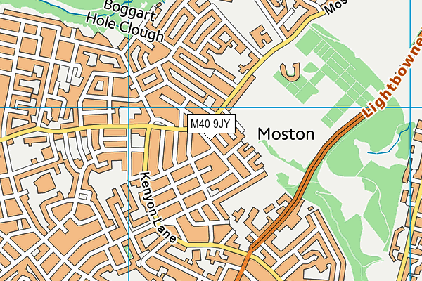 M40 9JY map - OS VectorMap District (Ordnance Survey) M40 9JY map - OS VectorMap District (Ordnance Survey)