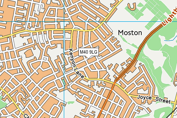 M40 9LG map - OS VectorMap District (Ordnance Survey) M40 9LG map - OS VectorMap District (Ordnance Survey)