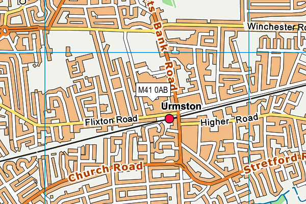 M41 0AB map - OS VectorMap District (Ordnance Survey) M41 0AB map - OS VectorMap District (Ordnance Survey)