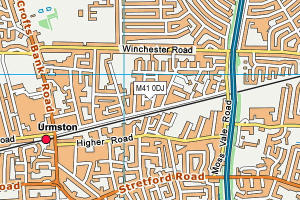 M41 0DJ map - OS VectorMap District (Ordnance Survey) M41 0DJ map - OS VectorMap District (Ordnance Survey)