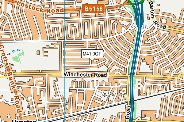 M41 0QT map - OS VectorMap District (Ordnance Survey) M41 0QT map - OS VectorMap District (Ordnance Survey)