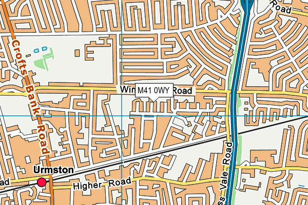 M41 0WY map - OS VectorMap District (Ordnance Survey) M41 0WY map - OS VectorMap District (Ordnance Survey)