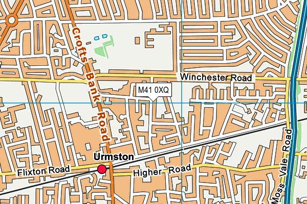 M41 0XQ map - OS VectorMap District (Ordnance Survey) M41 0XQ map - OS VectorMap District (Ordnance Survey)