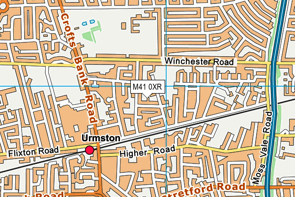 M41 0XR map - OS VectorMap District (Ordnance Survey) M41 0XR map - OS VectorMap District (Ordnance Survey)